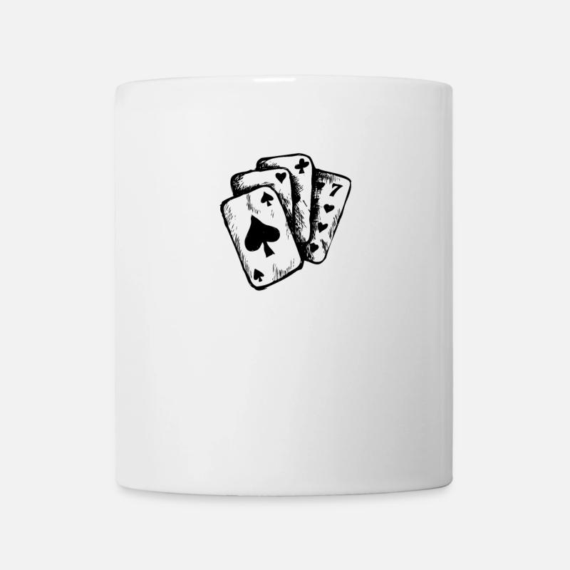 Jeu de cartes - Mug blanc - blanc