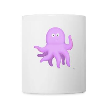 Rosa Tintenfisch - Tasse - Weiß - Vorne