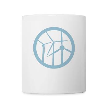 wind turbine logo 1 - Mug - white - Front
