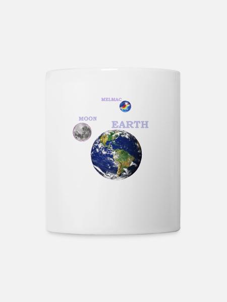 terre lune melmac 1 - Mug blanc - blanc