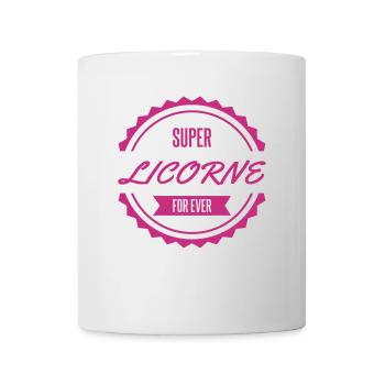 super licorne for ever - Mug blanc - blanc - Devant