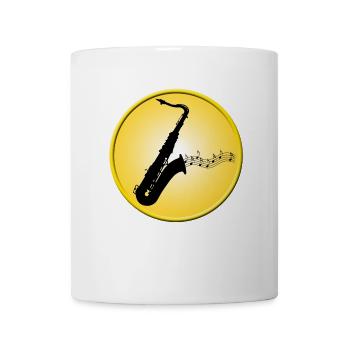 Saxophone / Jazz / Music - Mug - white - Front