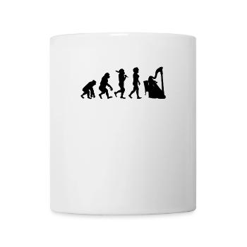 Music harp evolution for women black - Mug - white - Front