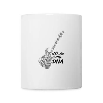 Music electric guitar is in my dna english - Mug - white - Front