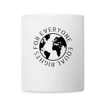 feminism - equal righs for everyone - Tasse - Weiß - Vorne