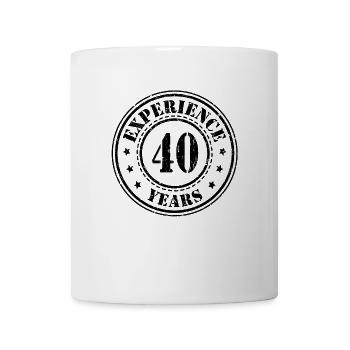 40 years of experience - Mug - white - Front