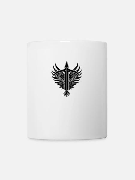 Armbrust Flügel - Tasse - Weiß