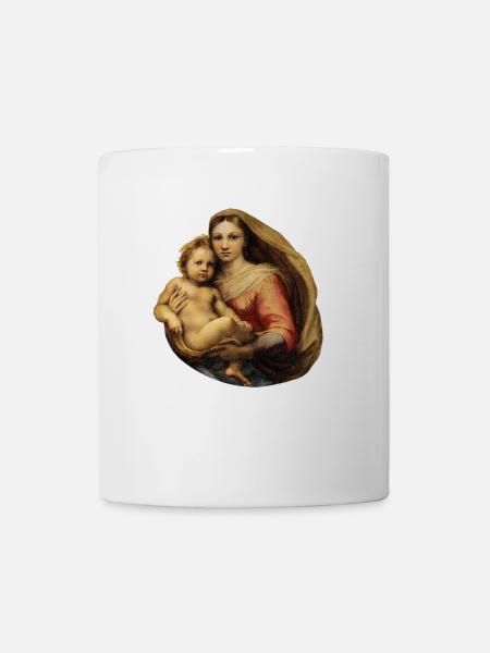 Sistine Madonna | Sixtinische Madonna | Raffael - Tasse - Weiß