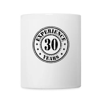 30 years of experience - Mug - white - Front