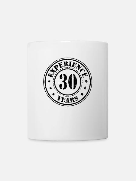 30 Jahre Erfahrung - Tasse - Weiß