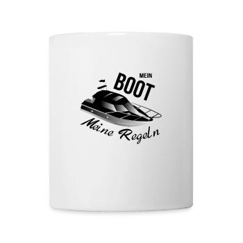 Mein boot meine Regeln Motorboot - Tasse - Weiß - Vorne