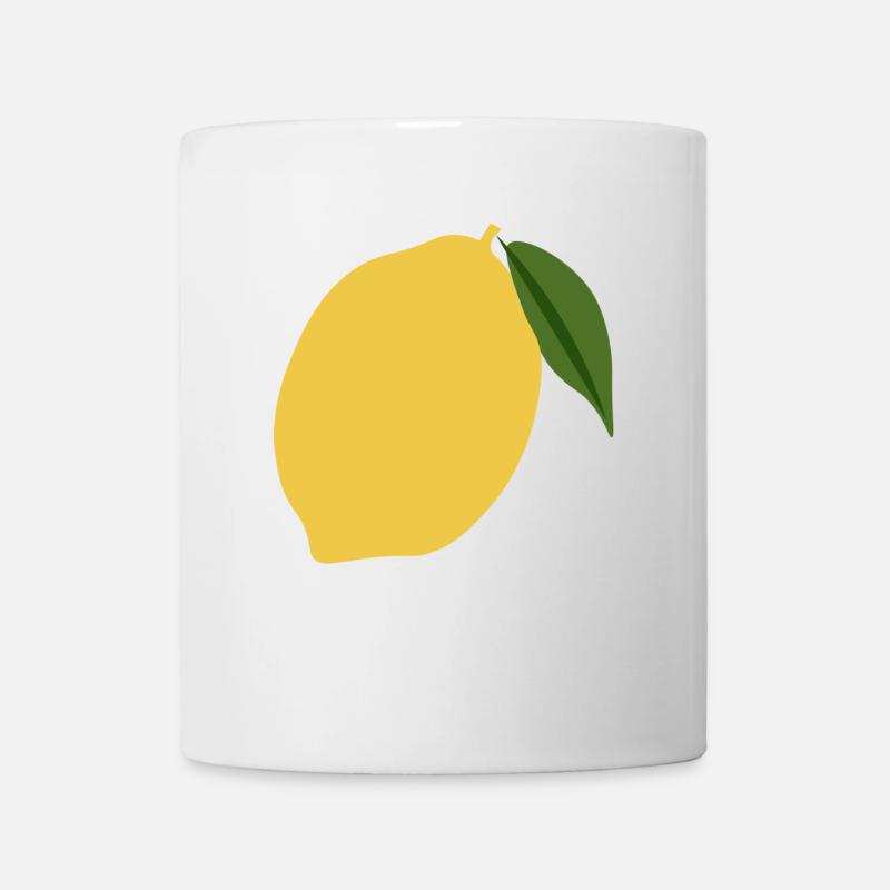 Zitrone - Tasse - Weiß