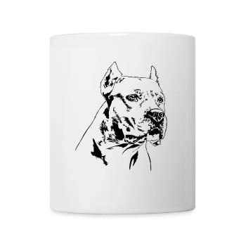 DOGO ARGENTINO portrait de chien chien Wilsigns - Mug blanc - blanc - Devant