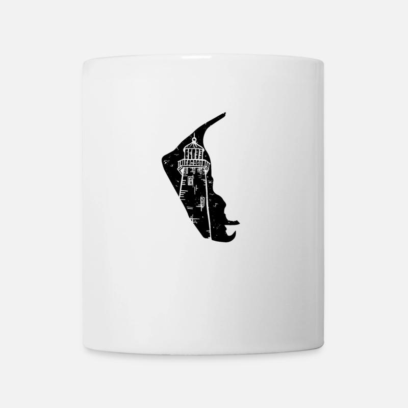 Amrum Nordsee Insel grunge - Tasse - Weiß