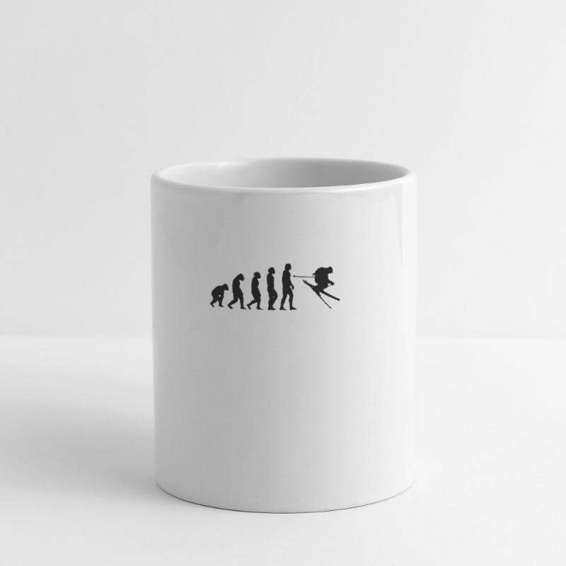 Tshirt Ski Evolution Mug blanc