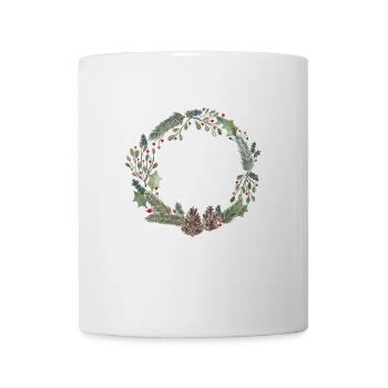 Christmas wreath - Mug - white - Front