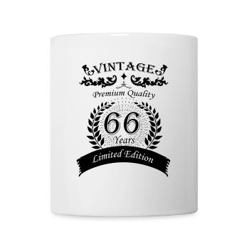 66e anniversaire premium qualité - Mug blanc - blanc - Devant