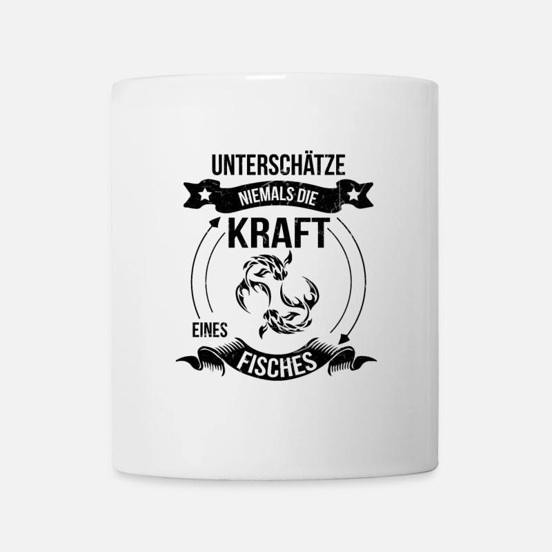 Geburtstag Fische Sternzeichen lustige Sprüche - Tasse - Weiß