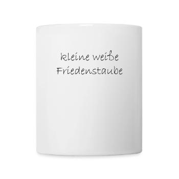 kleine weisse friedenstaube. - Tasse - Weiß - Vorne