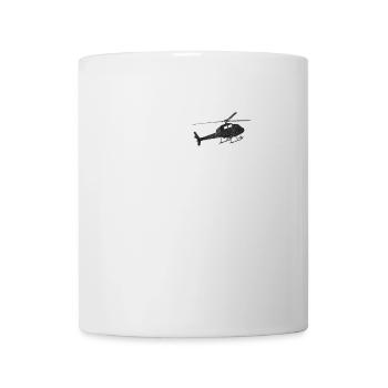 Helikopter Pocket Design - Tasse - Weiß - Vorne