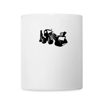Excavator driver Wheel loader Excavator - Mug - white - Front
