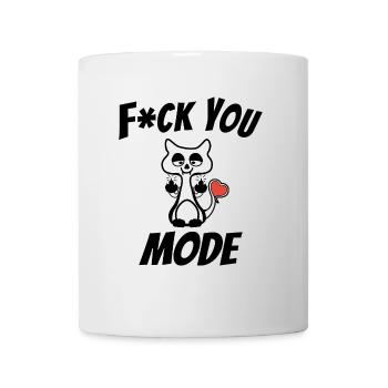 Fuck You Modus englisch - Tasse - Weiß - Vorne