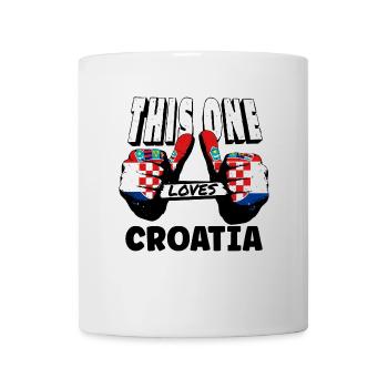 Kroatien Flagge Adria Zagreb Kroatische Fahne - Tasse - Weiß - Vorne