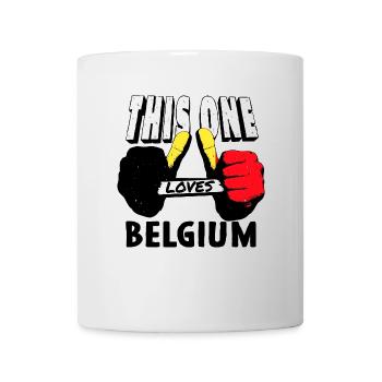 Belgium Flag Vintage Belgian Flag Used Look - Mug - white - Front