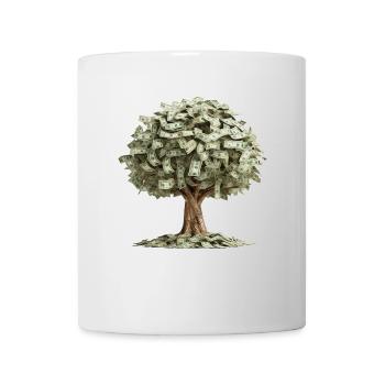 Money Tree Wealth Money Trees Money Bills - Mug - white - Front
