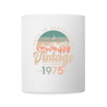 1975 Vintage anniversaire Né en 1975 - Mug blanc - blanc - Devant