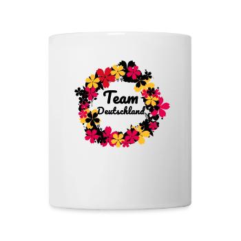 Germany,flowers, illustration,,Team Germany - Mug - white - Front