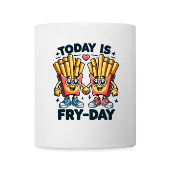 Today is French fries day in love - Mug - white - Front