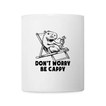 Don't worry be Cappy - Capybara - Urlaub - Tasse - Weiß - Vorne