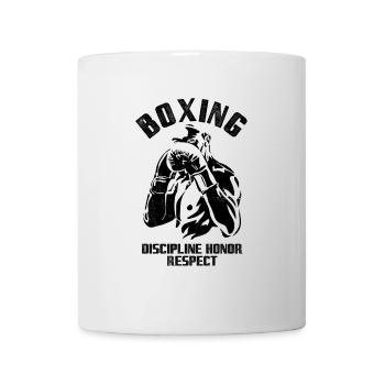 Boxer - Boxing Discipline Honor Respect - Tasse - Weiß - Vorne