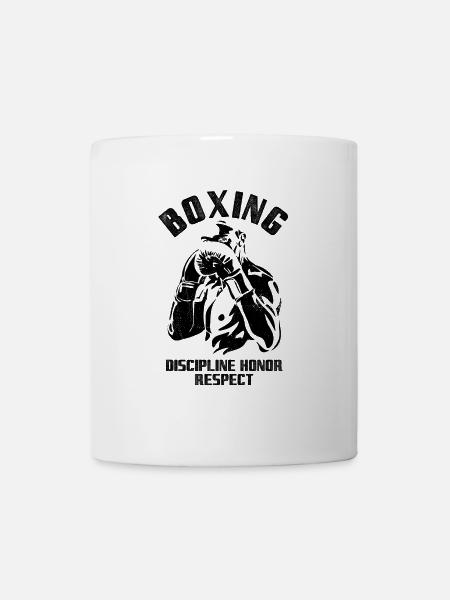 Boxer - Boxing Discipline Honor Respect - Tasse - Weiß