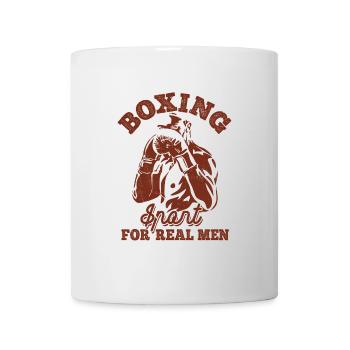 Boxe Sport Pour Vrais Hommes, arts martiaux - Mug blanc - blanc - Devant