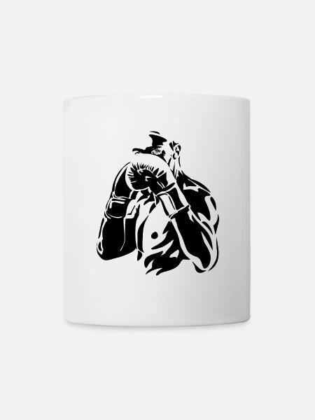 Boxe, arts martiaux, entraînement de boxe - Mug blanc - blanc