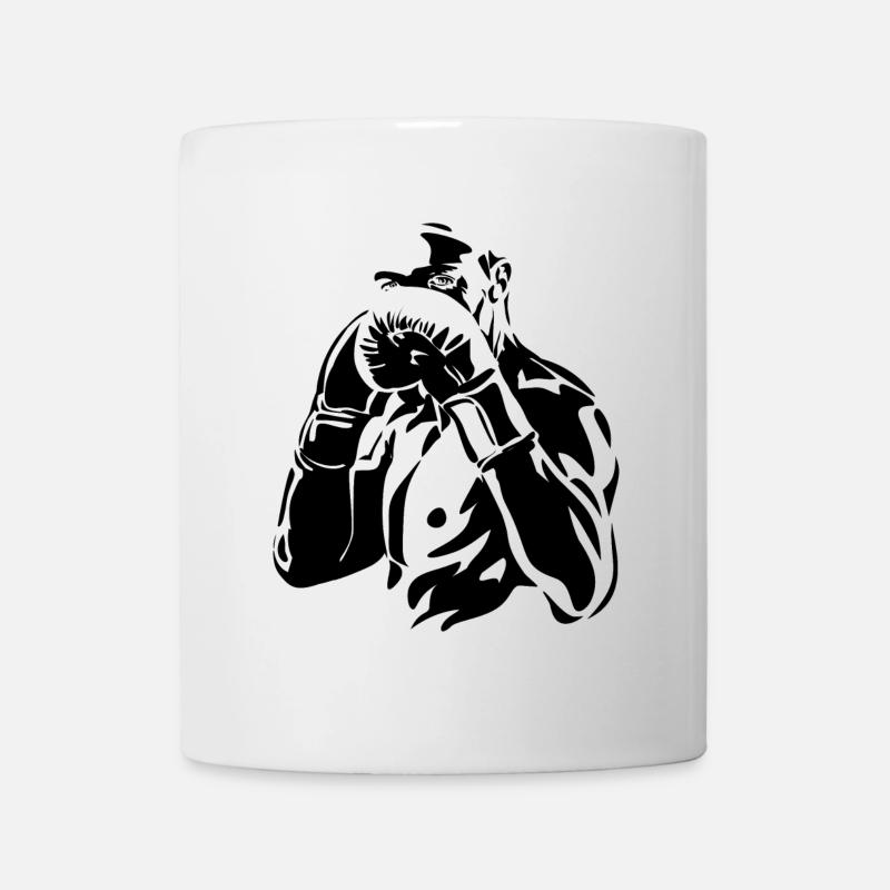 Boxe, arts martiaux, entraînement de boxe - Mug blanc - blanc