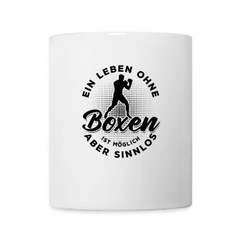 Ein Leben ohne Boxen ist möglich aber sinnlos - Tasse - Weiß - Vorne