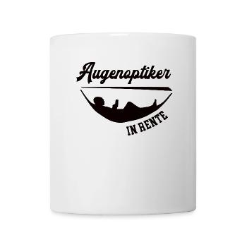 Augenoptiker in Rente Rentenbeginn Optiker Chef - Tasse - Weiß - Vorne