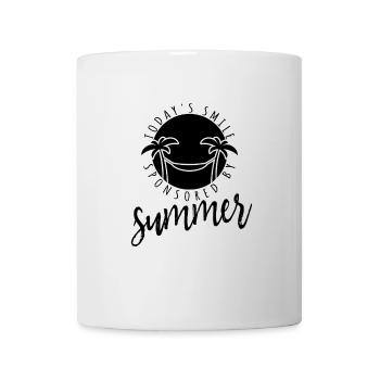 Smile sponsored by summer - Palmen - Hängematte - Tasse - Weiß - Vorne
