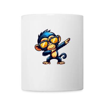 Schimpanse Dabbing Cool Affe Tanzend - Tasse - Weiß - Vorne
