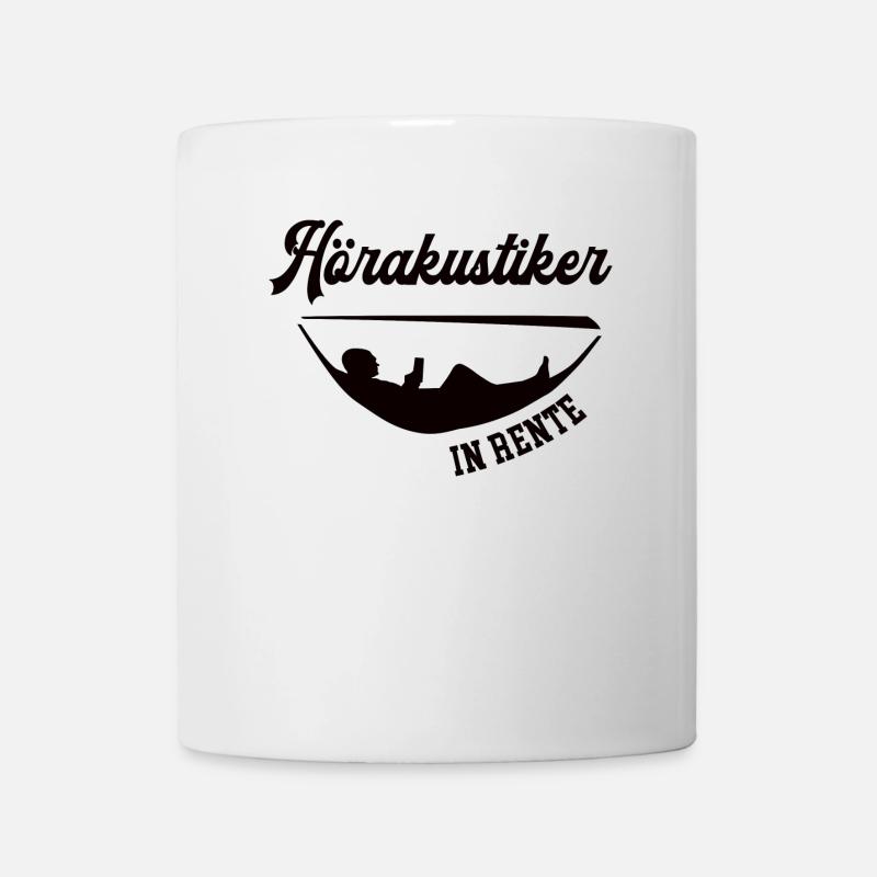 Hörakustiker in Rente Rentenbeginn Hörakustik Chef - Tasse - Weiß