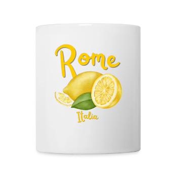 Rom - Italien - Vatikanstadt - Kolosseum - Reise - Tasse - Weiß - Vorne