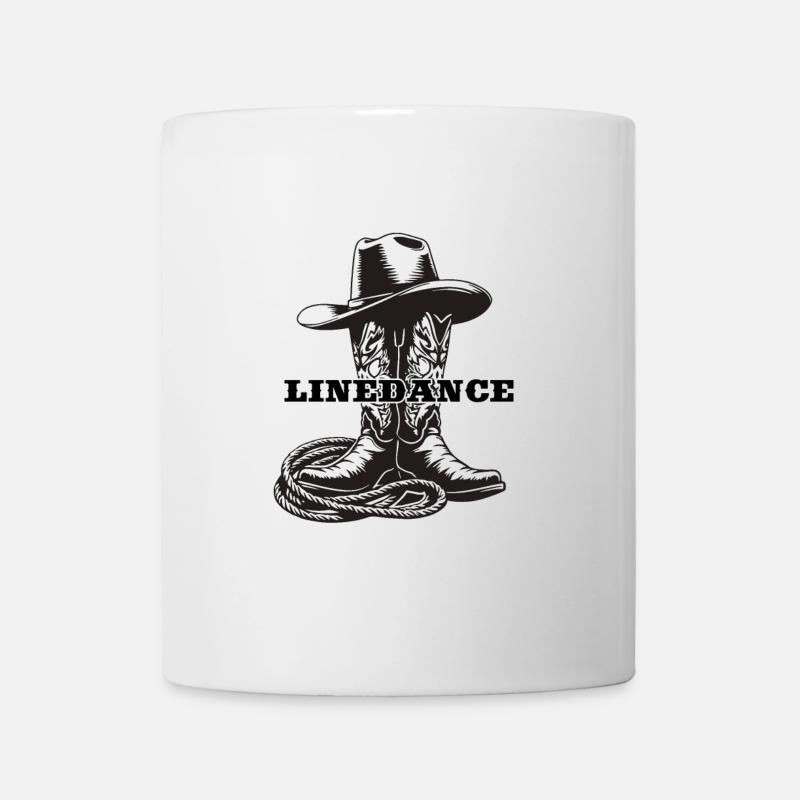 Linedance Linedancing Country Fan - Geschenk - Tasse - Weiß