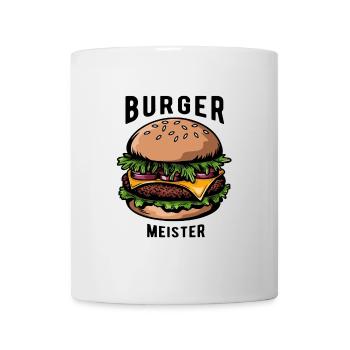 Burger Meister, Burger - Fast Food - lecker - Tasse - Weiß - Vorne