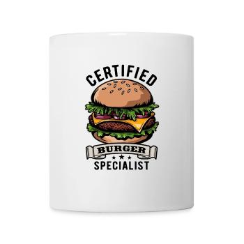 Certified Burger Specialist - Fast Food - lecker - Tasse - Weiß - Vorne