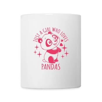 Just a girl who loves pandas - Cartoon - Mug - white - Front