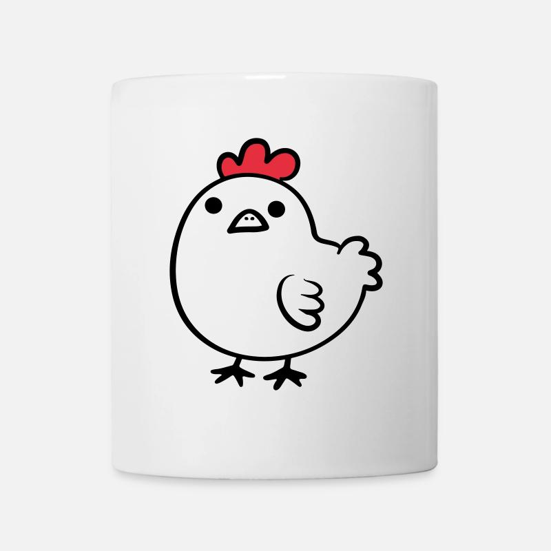 Cartoon Chicken - Mug - white