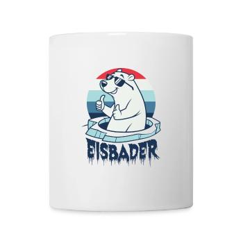 Eisbaden Eisbad Winterbader Cartoon - Tasse - Weiß - Vorne